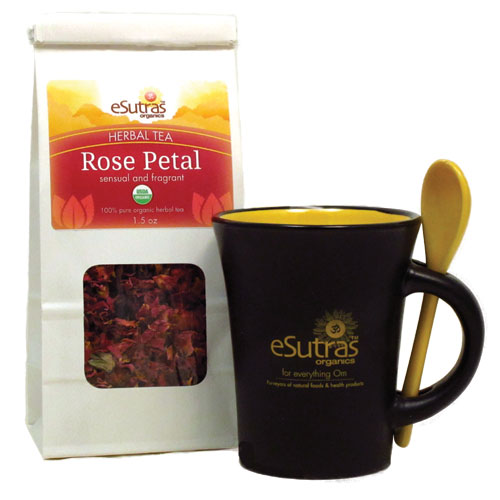 Green - Rose Petal Mug Set