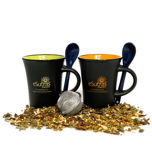 Mug Set - Blue and Yellow