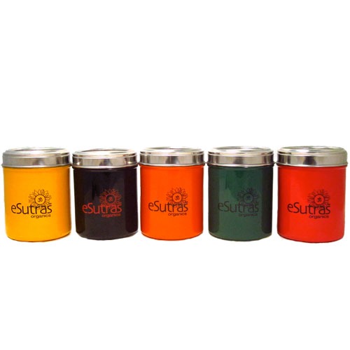 See through Tea Canister - Yellow